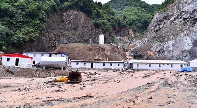 Trabzon’un Yomra ilçesinde sağanak Yağış