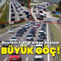 Bayram trafiği başladı