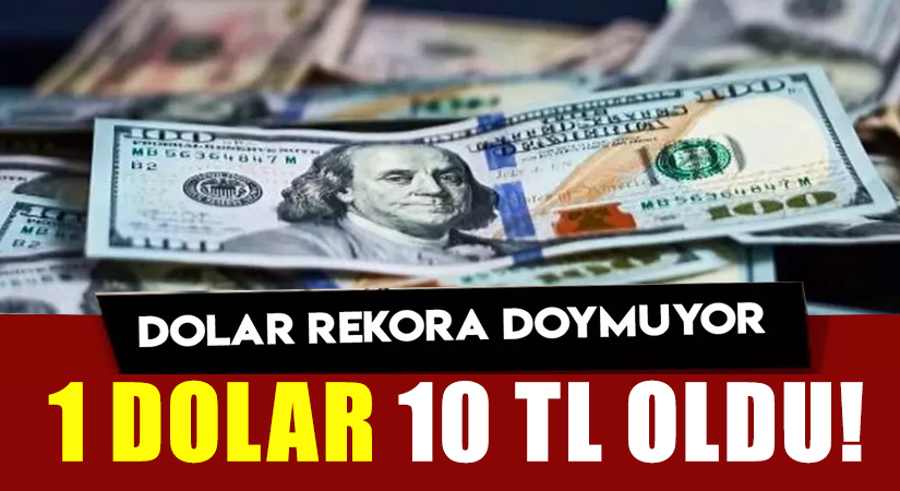 Dolar, 10 TL’yi aştı